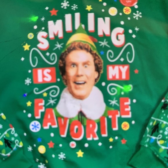 ELF Shirts & Tops Elf Movie Christmas Sweater Will Ferrell Lights